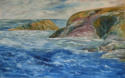Shoe Cove Island 1, Oil on Canvas, 30" x 48"