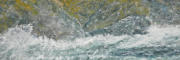 A Wave That Never Ends 1, Encaustic on Panel, 12" x 36"