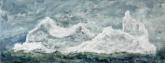All Things Must Pass #5, Encaustic on Mat Board, 7" x 18"