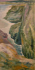 The Horses Gulch, Oil on Canvas, 24" x 12"