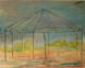 Memory of Botswana, 2007, Burnt wood with oil, 24" x 30"