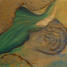 Growth, 2005, Burnt and carved wood with oil, 24" x 24"