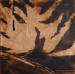 Remnants, Square Foot Series, 2004/2005, Burnt & carved wood with oil, 12" x 12"