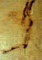 Taking the Journey, 2004, Burnt & carved wood, 28" x 20"
