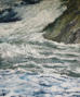 Life is a Wave, Encaustic on Panel, 48" x 40"