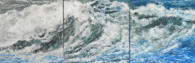 Blue Navy Blue, Encaustic on Panel, 3 x 16" x 16"