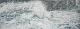 Spring Surge, Encaustic on Panel, 18" x 48"
