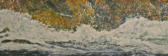 Painting the Sound of the Wave, Encaustic on Panel, 12" x 36"