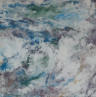 Wave Study with Splash, Encaustic on Panel, 16" x 16"