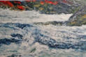 North Atlantic 1, Encaustic on Panel, 24" x 24"